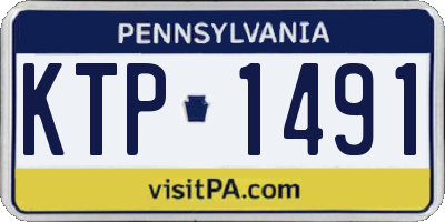 PA license plate KTP1491