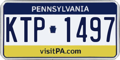 PA license plate KTP1497