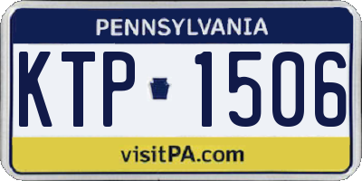 PA license plate KTP1506