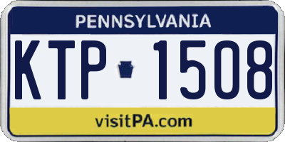 PA license plate KTP1508