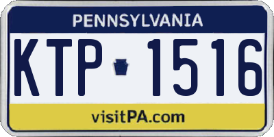 PA license plate KTP1516