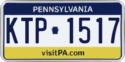 PA license plate KTP1517