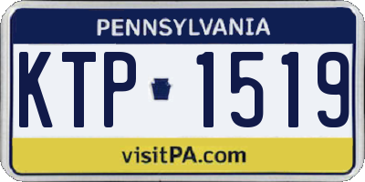 PA license plate KTP1519