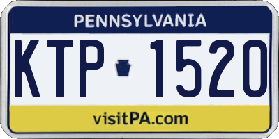 PA license plate KTP1520