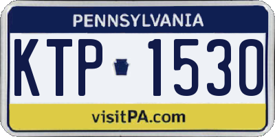 PA license plate KTP1530
