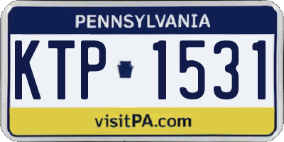 PA license plate KTP1531