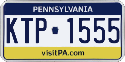 PA license plate KTP1555