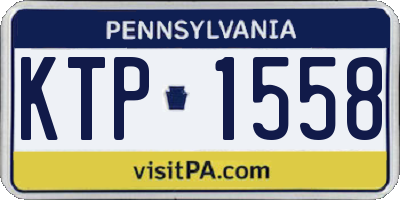 PA license plate KTP1558