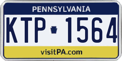 PA license plate KTP1564