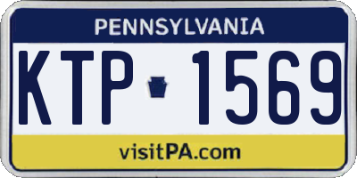 PA license plate KTP1569