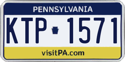 PA license plate KTP1571