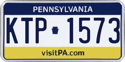 PA license plate KTP1573