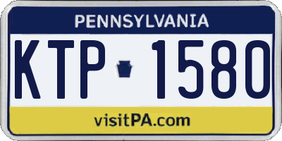 PA license plate KTP1580