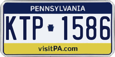 PA license plate KTP1586
