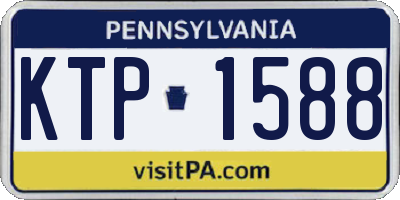 PA license plate KTP1588