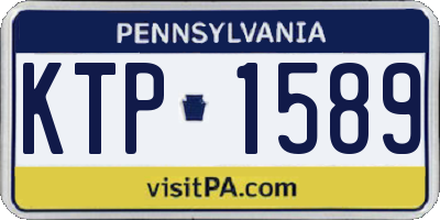 PA license plate KTP1589