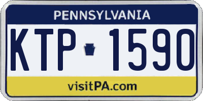 PA license plate KTP1590