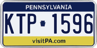 PA license plate KTP1596