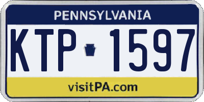 PA license plate KTP1597