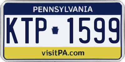 PA license plate KTP1599
