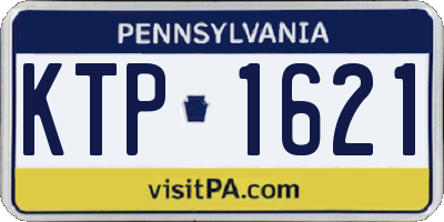 PA license plate KTP1621
