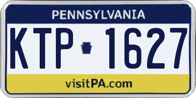 PA license plate KTP1627