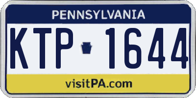 PA license plate KTP1644