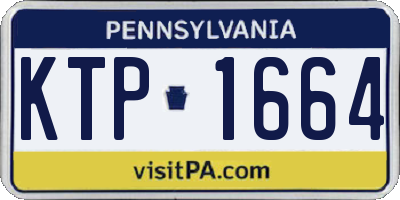 PA license plate KTP1664