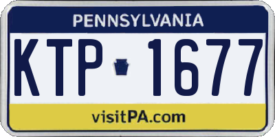 PA license plate KTP1677