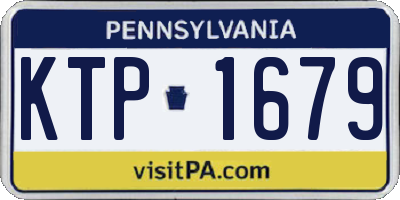 PA license plate KTP1679