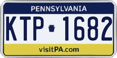 PA license plate KTP1682
