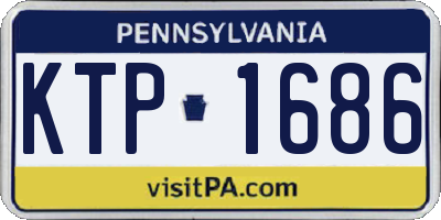 PA license plate KTP1686