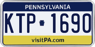 PA license plate KTP1690