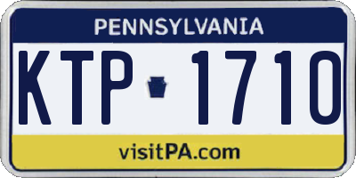 PA license plate KTP1710