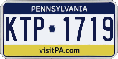 PA license plate KTP1719