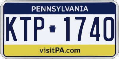 PA license plate KTP1740