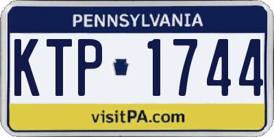 PA license plate KTP1744