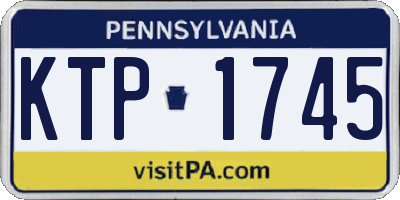 PA license plate KTP1745