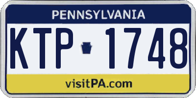 PA license plate KTP1748