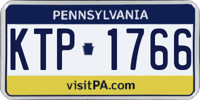 PA license plate KTP1766