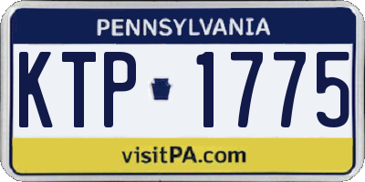 PA license plate KTP1775