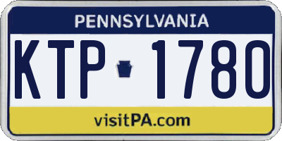 PA license plate KTP1780