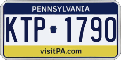 PA license plate KTP1790