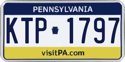 PA license plate KTP1797