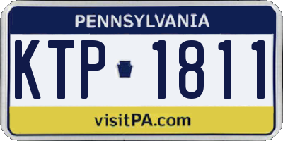 PA license plate KTP1811