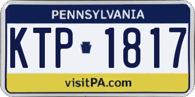 PA license plate KTP1817