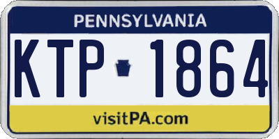 PA license plate KTP1864