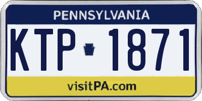 PA license plate KTP1871
