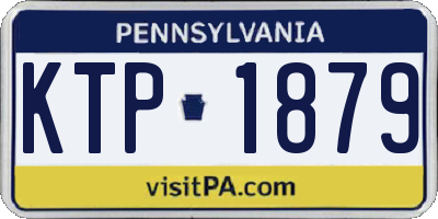 PA license plate KTP1879