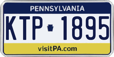 PA license plate KTP1895